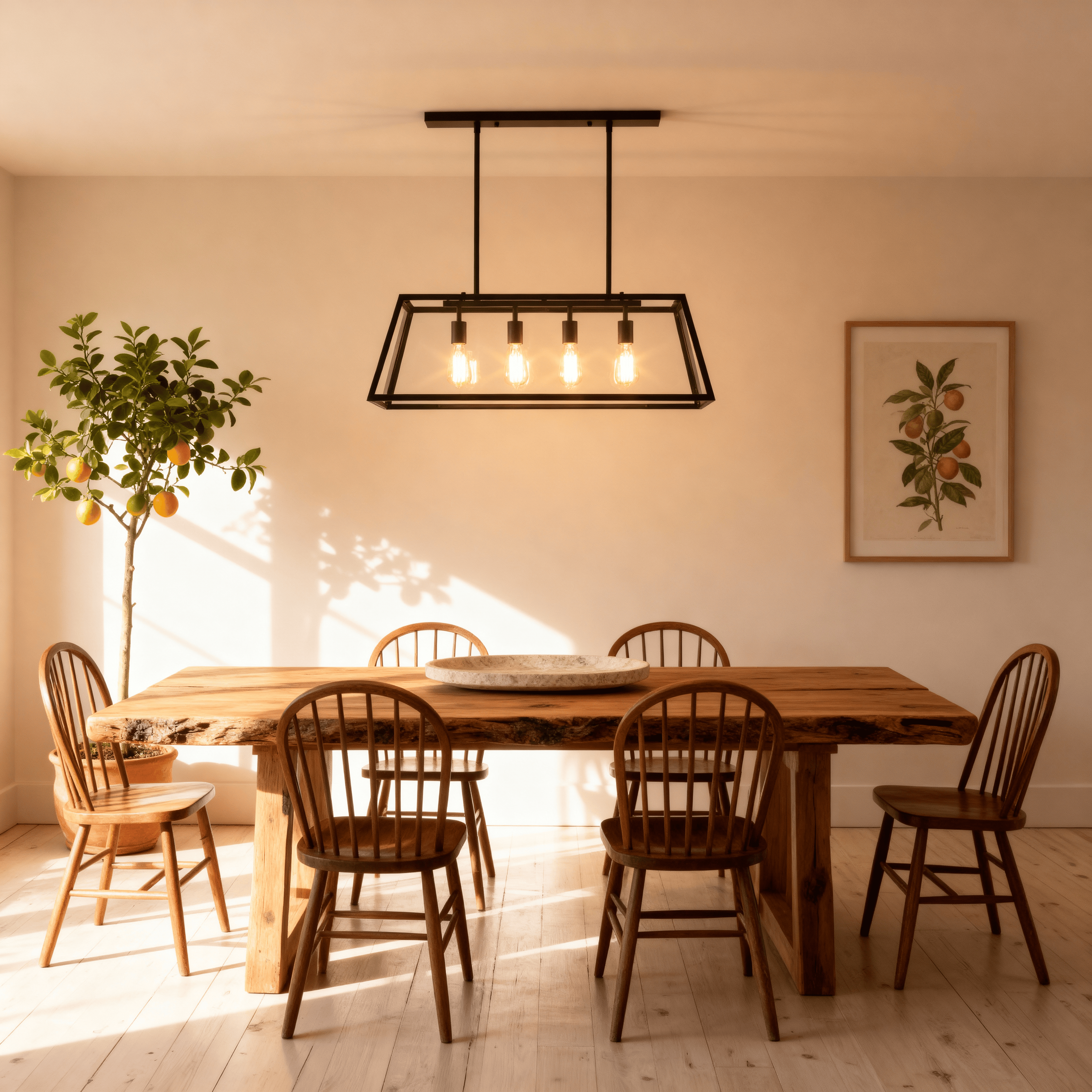 Astra Sleek Black Glass Kitchen Pendant Light Fixture | Temsk