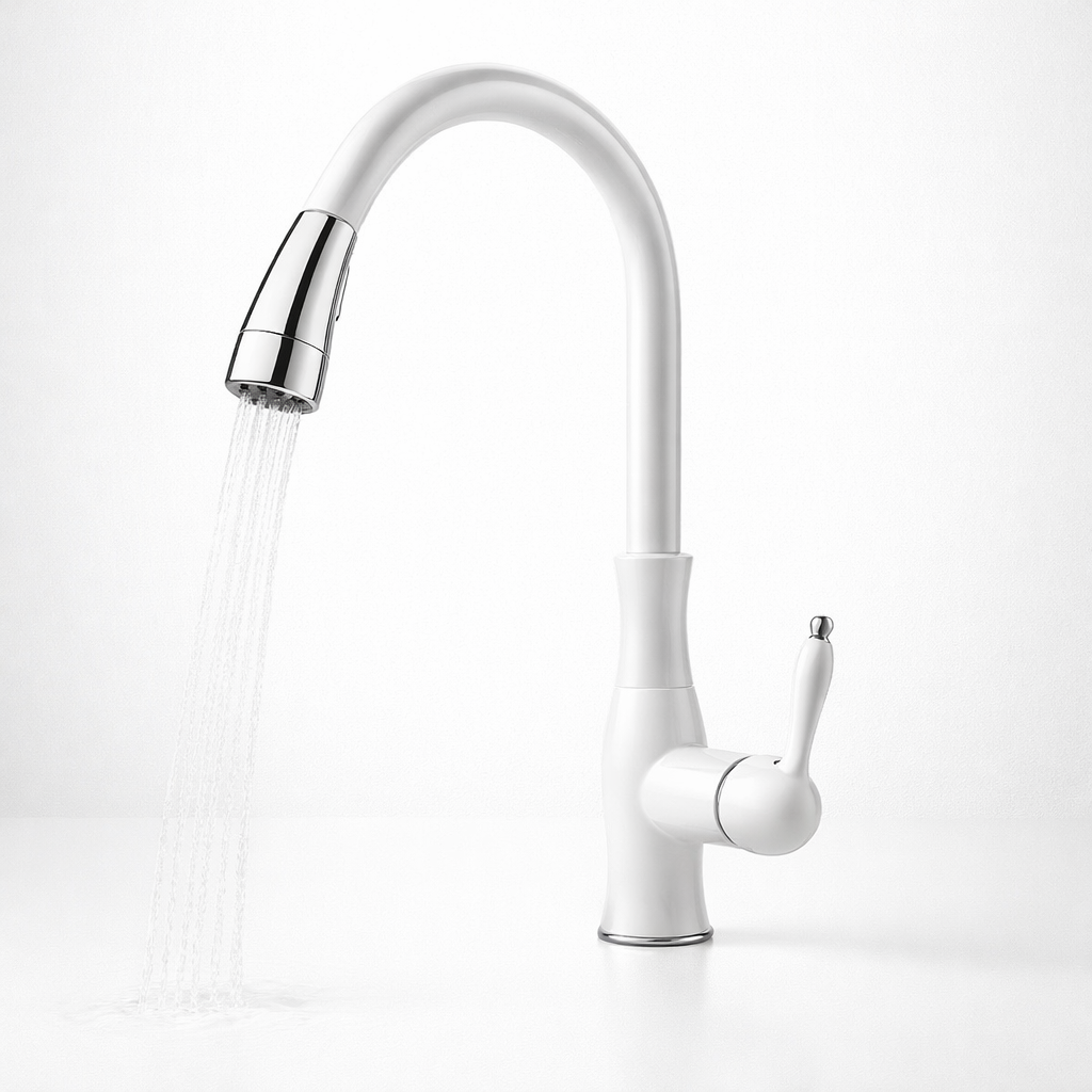 Metall-Ausziehbarer Küchenwasserhahn für einfaches Spülen und Befüllen | Temsk