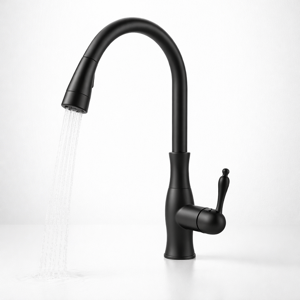 Metall-Ausziehbarer Küchenwasserhahn für einfaches Spülen und Befüllen | Temsk