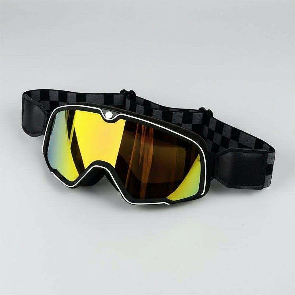 Retro Motorcycle Goggles For Men With UV Protection | Temsk