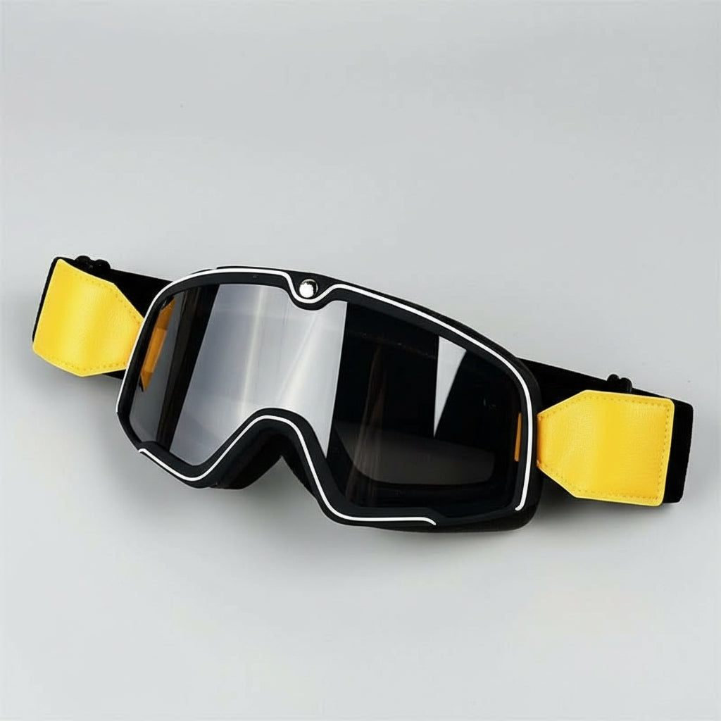 Retro Motorcycle Goggles For Men With UV Protection | Temsk