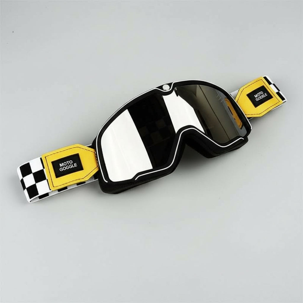 Retro Motorcycle Goggles For Men With UV Protection | Temsk