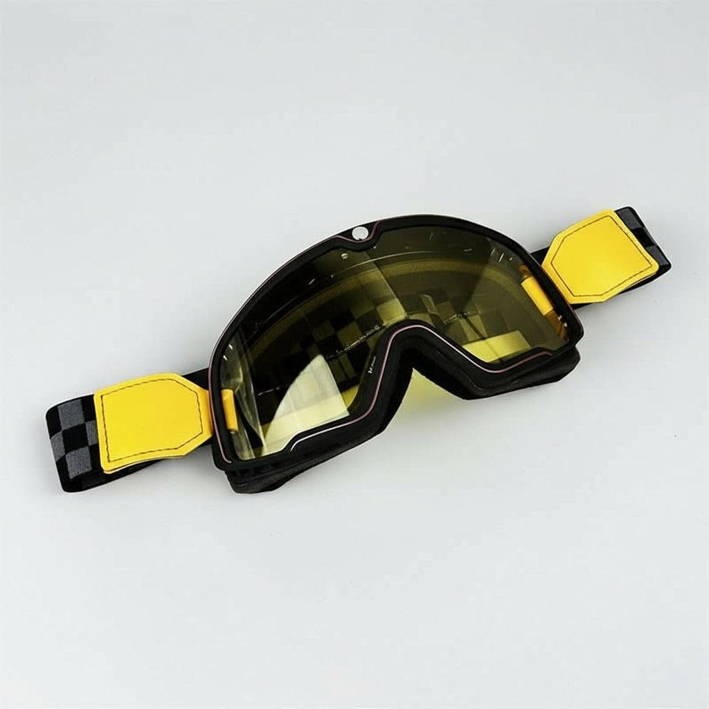 Retro Motorcycle Goggles For Men With UV Protection | Temsk