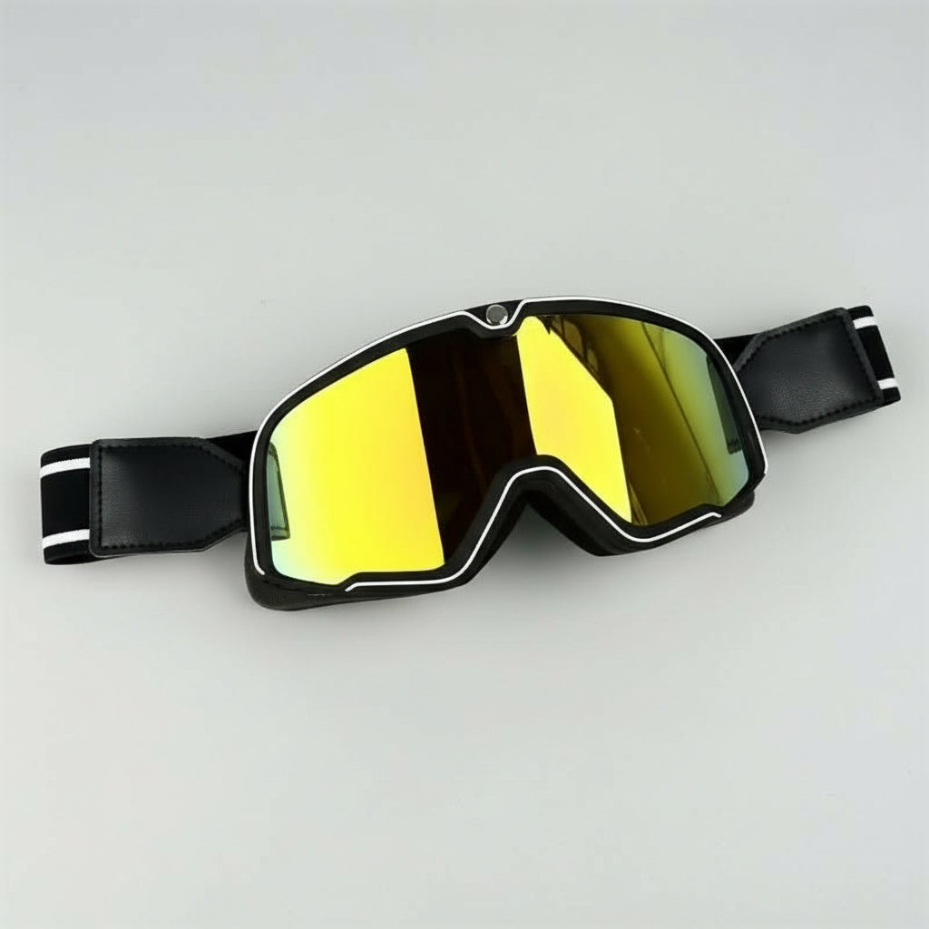 Retro Motorcycle Goggles For Men With UV Protection | Temsk
