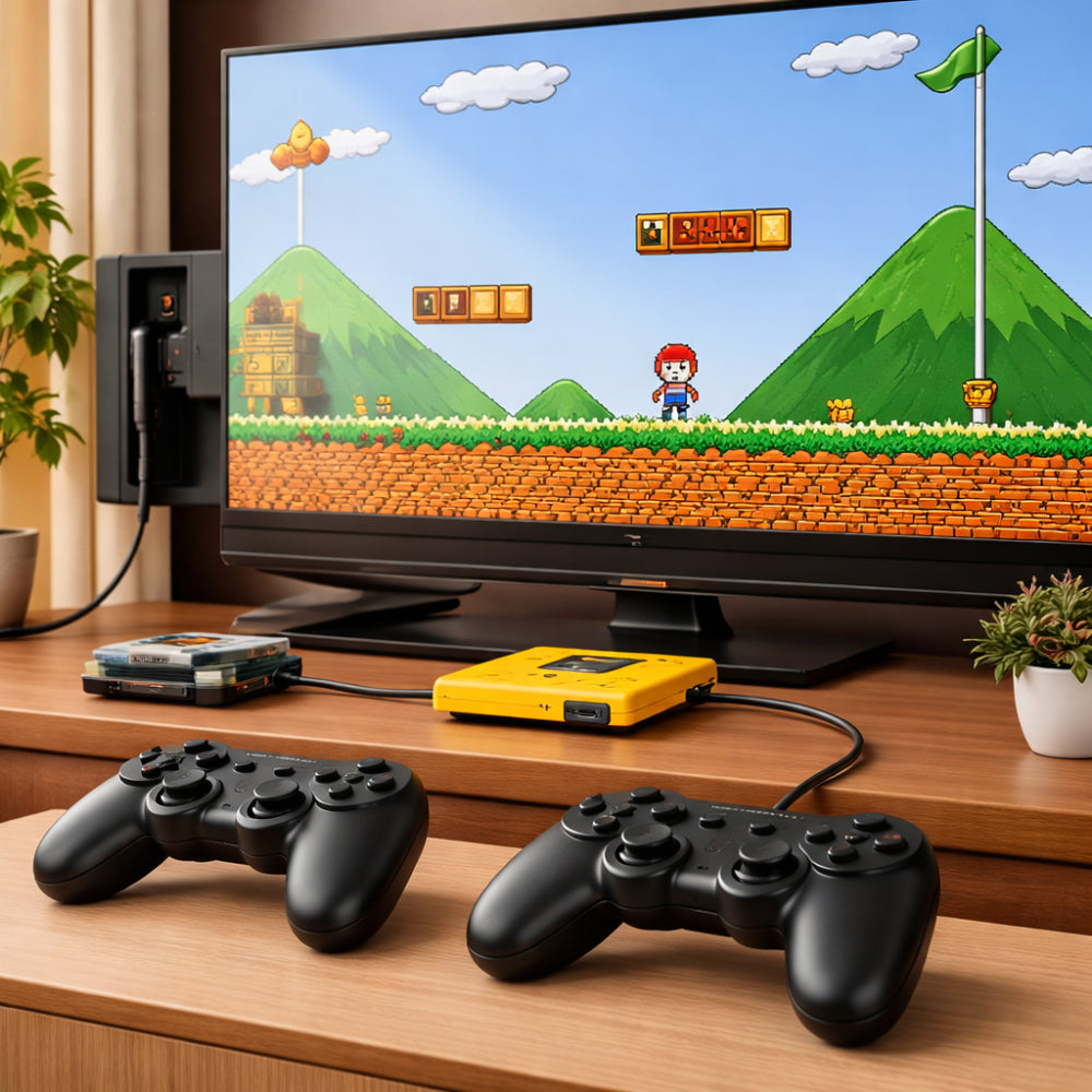 Retro-Spielkonsole für TV mit Plug-and-Play-Einrichtung | Temsk