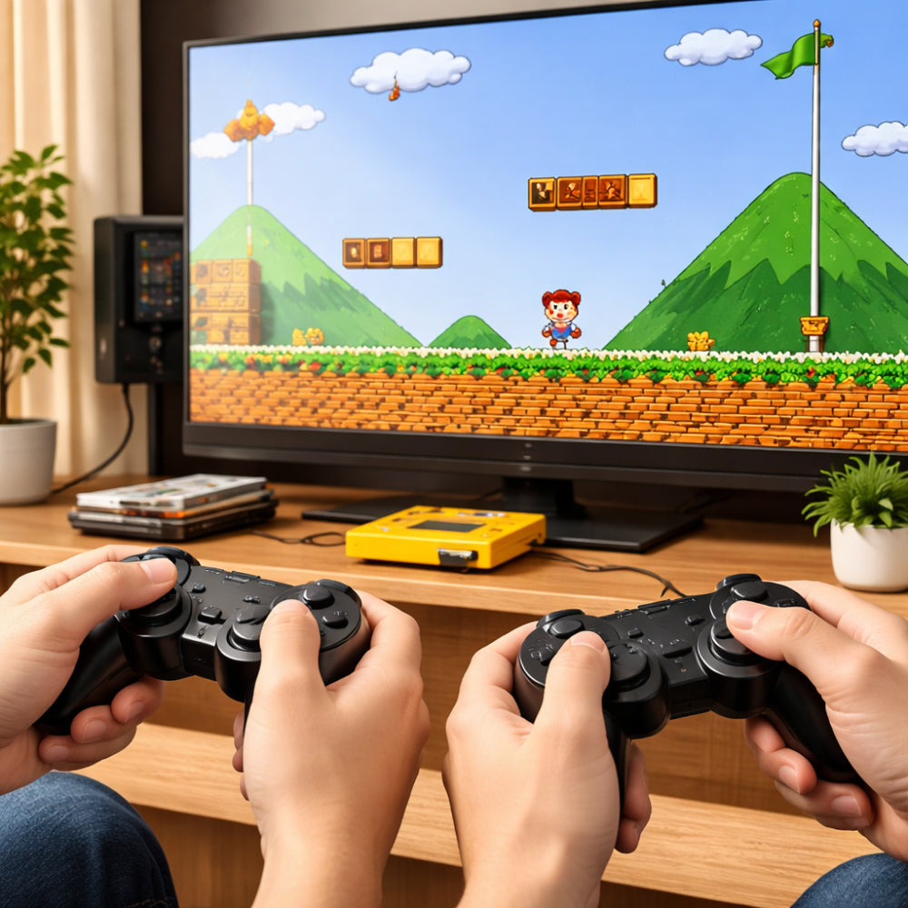 Retro-Spielkonsole für TV mit Plug-and-Play-Einrichtung | Temsk