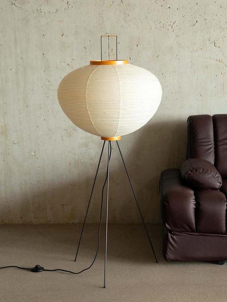 AstraLume Floor Lamp With Rice Paper Shade And Minimalist Warmth | Temsk