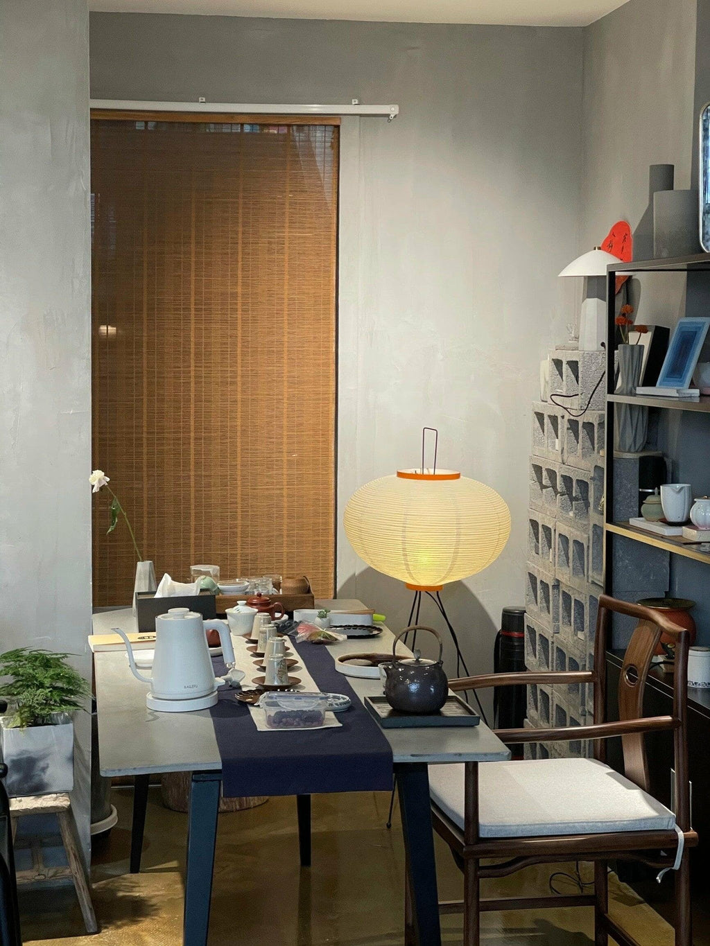 AstraLume Floor Lamp With Rice Paper Shade And Minimalist Warmth | Temsk