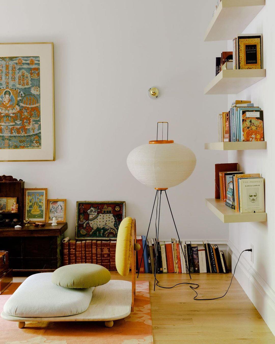 AstraLume Floor Lamp With Rice Paper Shade And Minimalist Warmth | Temsk