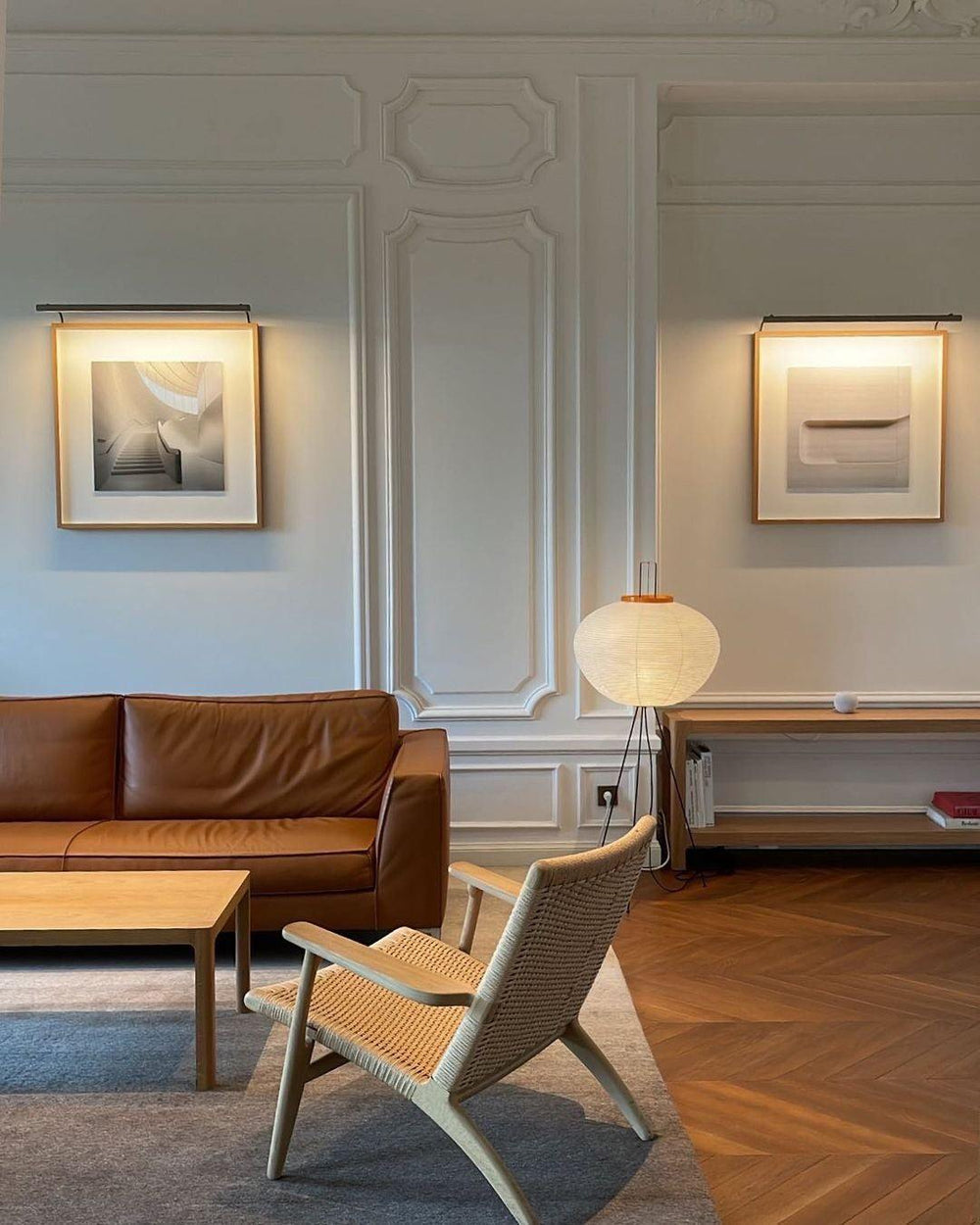 AstraLume Floor Lamp With Rice Paper Shade And Minimalist Warmth | Temsk