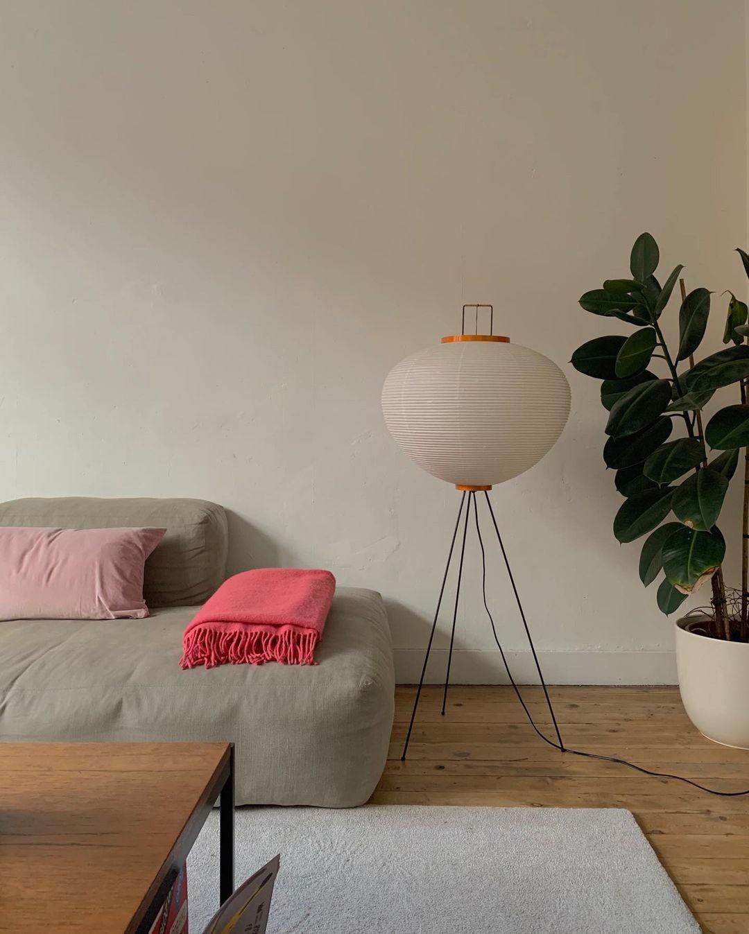 AstraLume Floor Lamp With Rice Paper Shade And Minimalist Warmth | Temsk