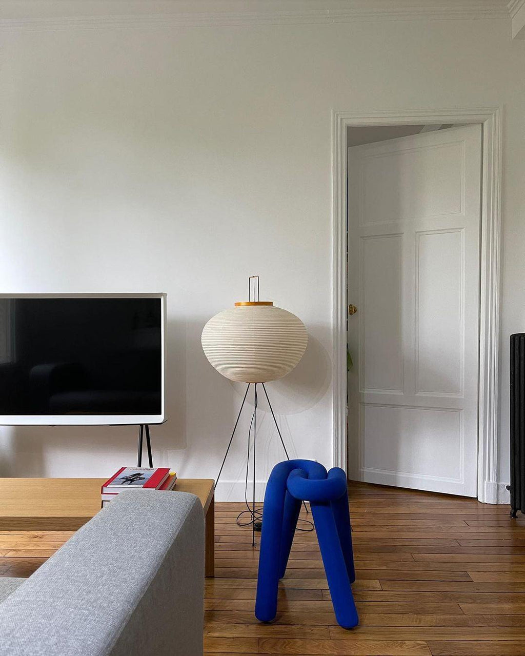 AstraLume Floor Lamp With Rice Paper Shade And Minimalist Warmth | Temsk