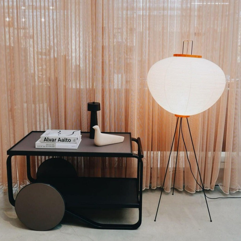 AstraLume Floor Lamp With Rice Paper Shade And Minimalist Warmth | Temsk