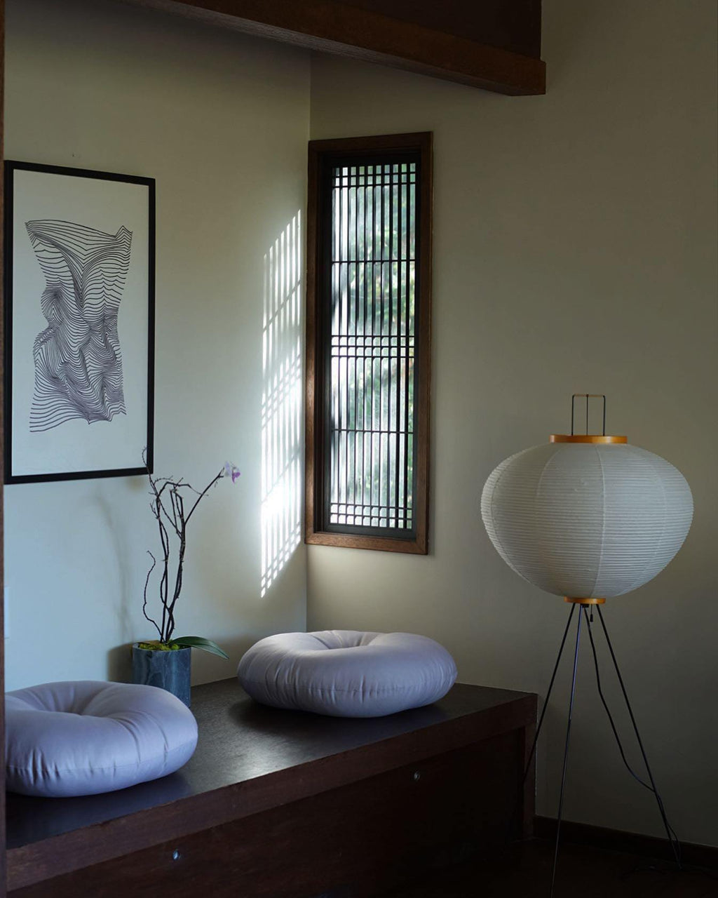 AstraLume Floor Lamp With Rice Paper Shade And Minimalist Warmth | Temsk