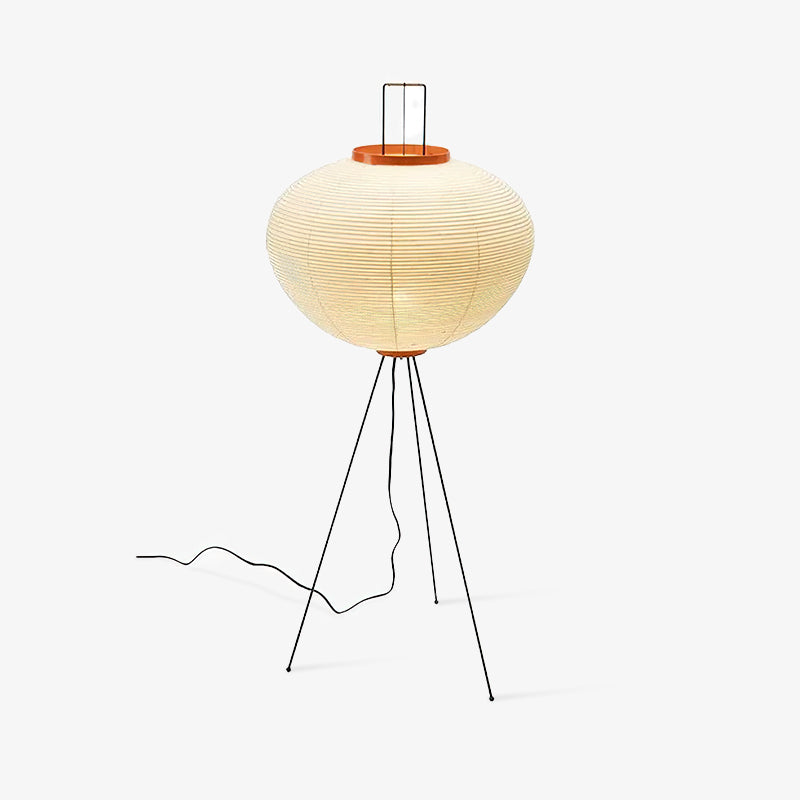 AstraLume Floor Lamp With Rice Paper Shade And Minimalist Warmth | Temsk