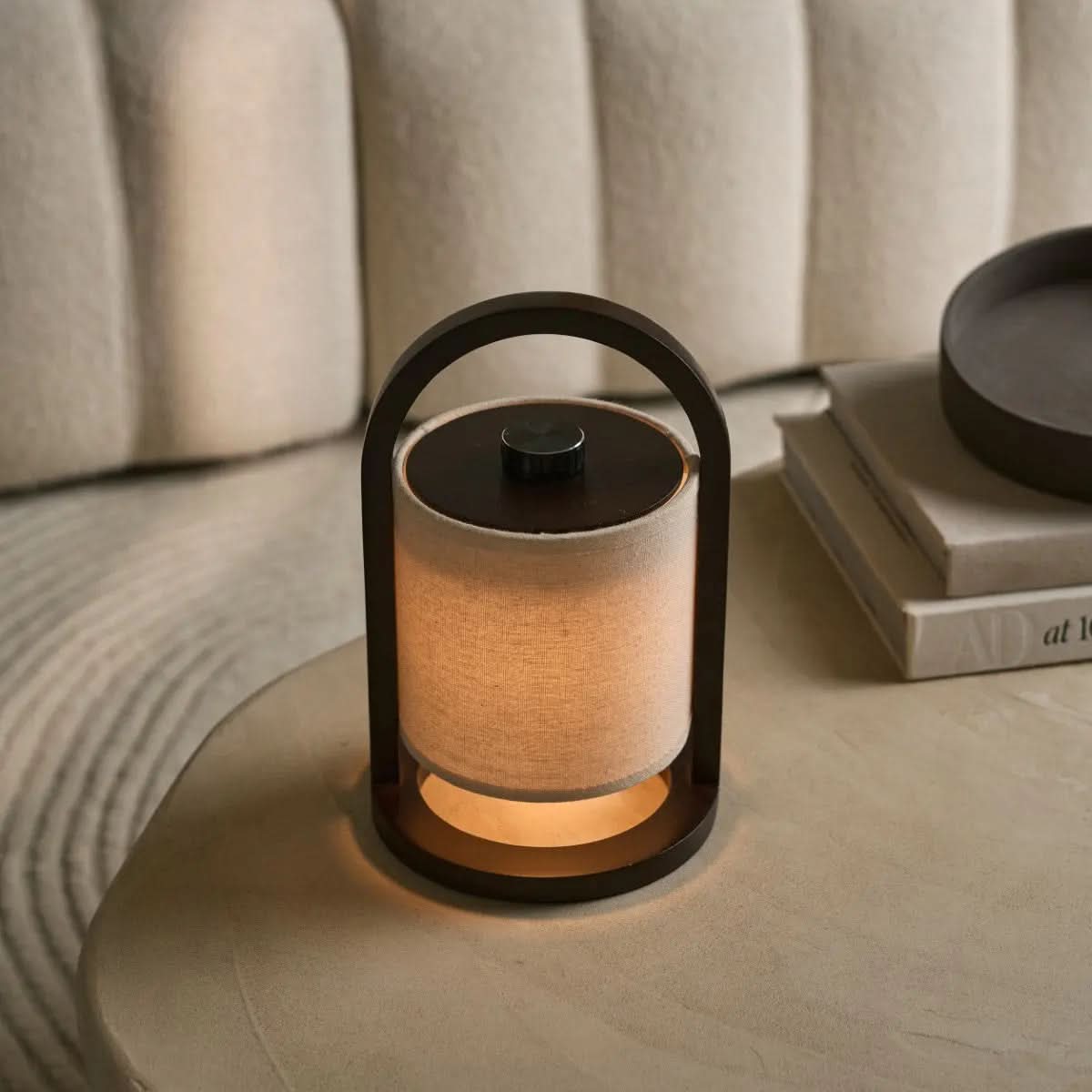 AuraLume LED Table Lamp Wireless 3 Light Modes Rechargeable Battery Up To 100 Hours | Temsk