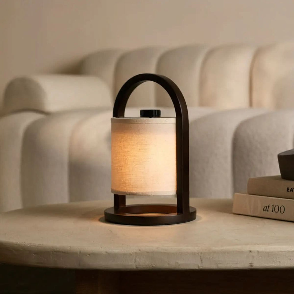 AuraLume LED Table Lamp Wireless 3 Light Modes Rechargeable Battery Up To 100 Hours | Temsk