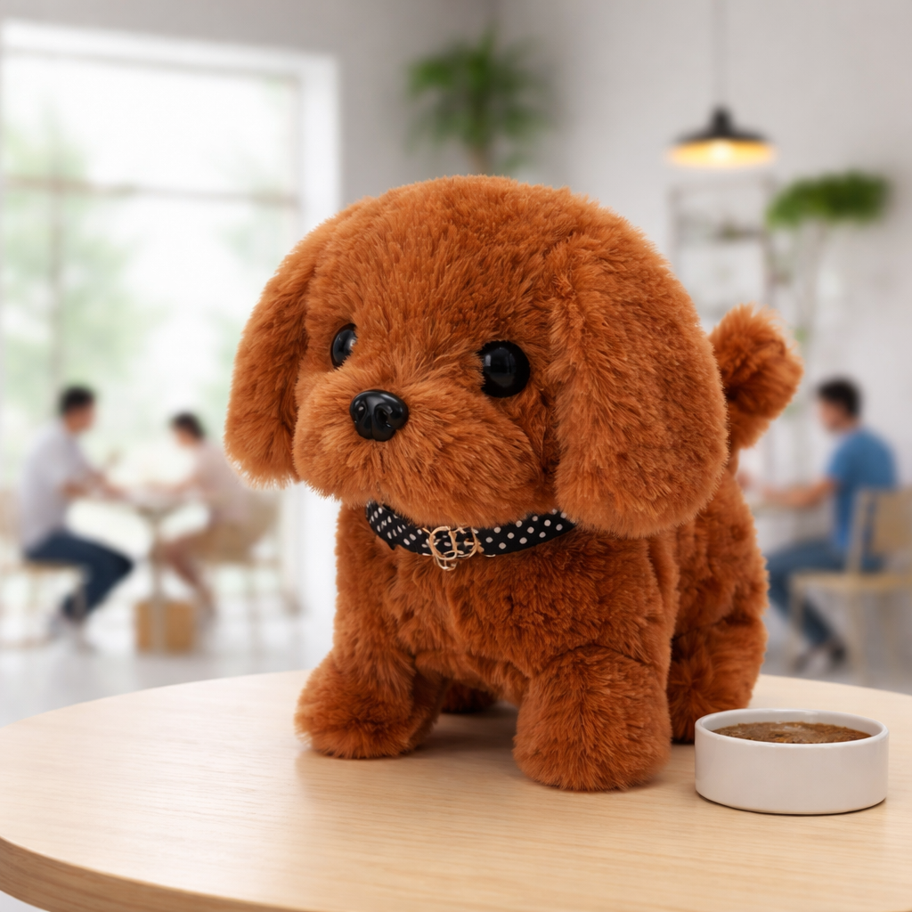 Robot Dog Plush Interactive Realistic Walking Toy For Kids | Temsk