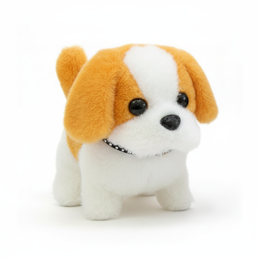 Interactive Robot Dog Plush Puppy Toy With Motion And Barking | Temsk
