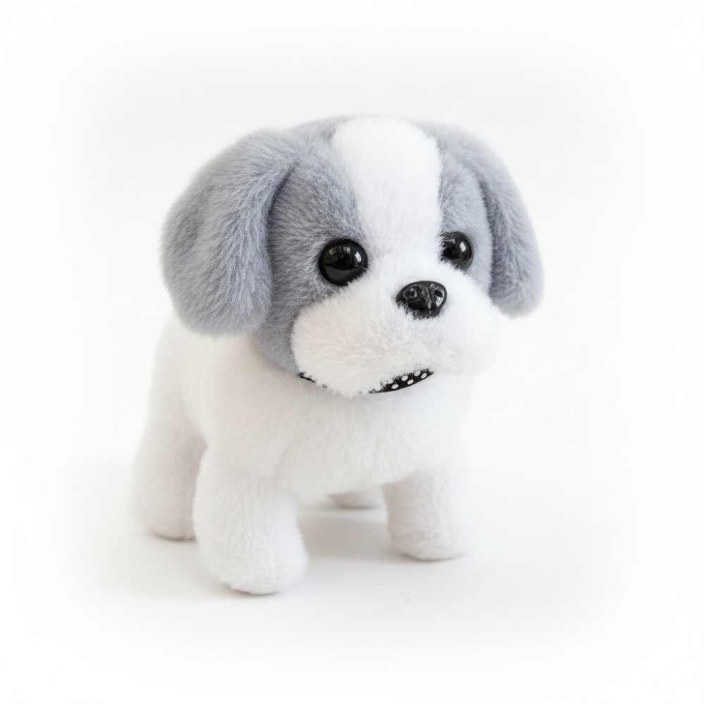 Interactive Robot Dog Plush Puppy Toy With Motion And Barking | Temsk
