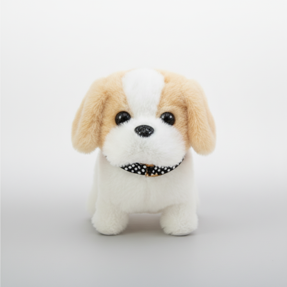 Interactive Robot Dog Plush Puppy Toy With Motion And Barking | Temsk