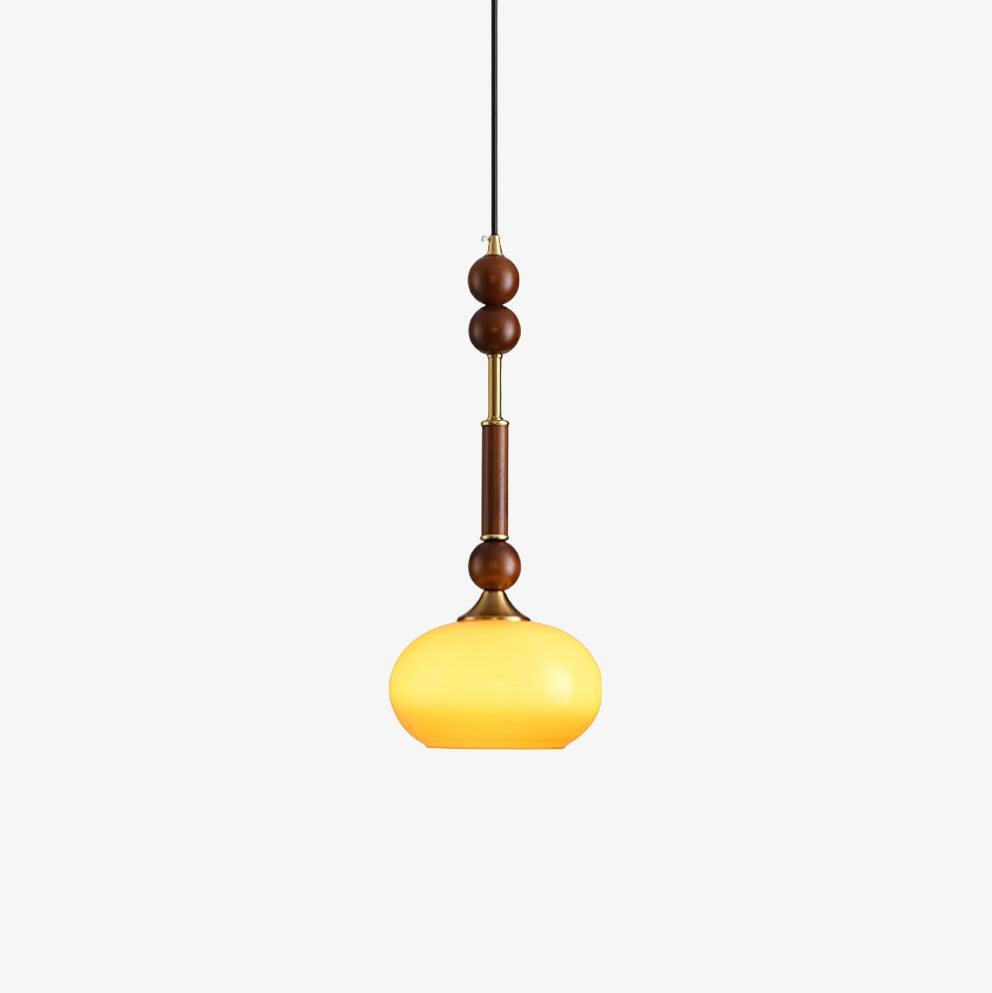 VeroLume Italian Style Pendant Lamp With Warm Glass Shade | Snurv | Temsk