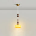 VeroLume Italian Style Pendant Lamp With Warm Glass Shade | Snurv | Temsk