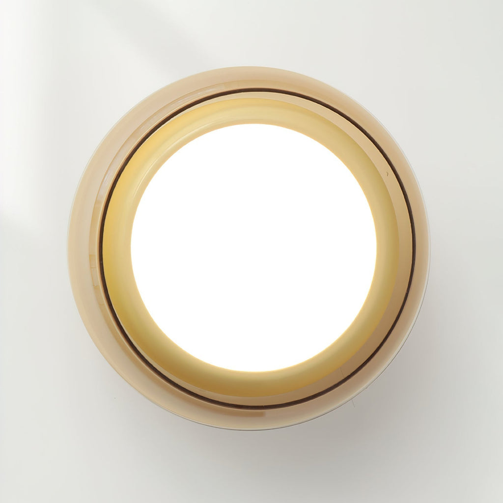 June Vintage Glas-Deckenleuchte mit LED-Aufbauleuchte | Temsk