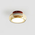 June Vintage Glas-Deckenleuchte mit LED-Aufbauleuchte | Temsk
