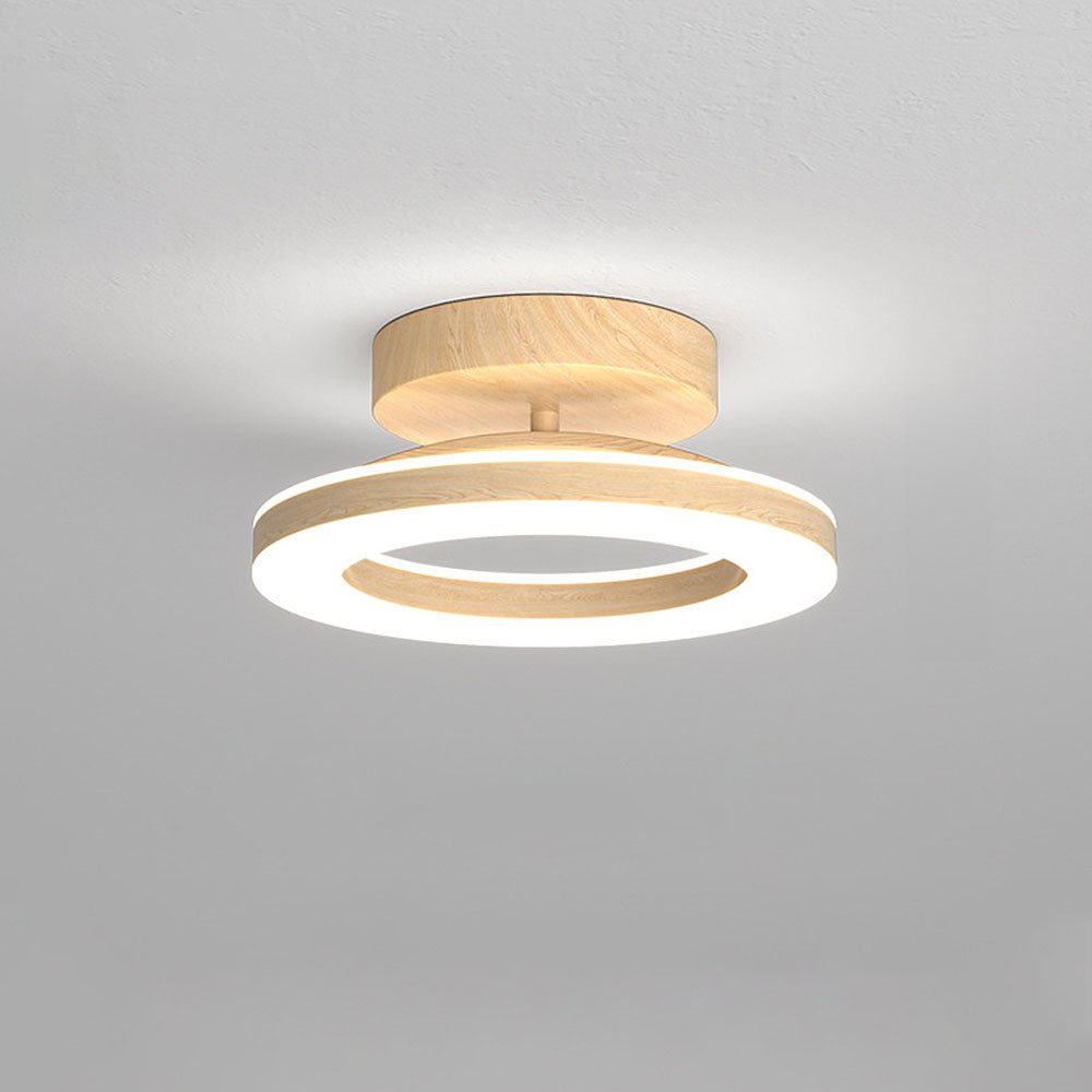 Acrylic Round LED Ceiling Light Fixture, Modern Design, 12-Inch | Temsk