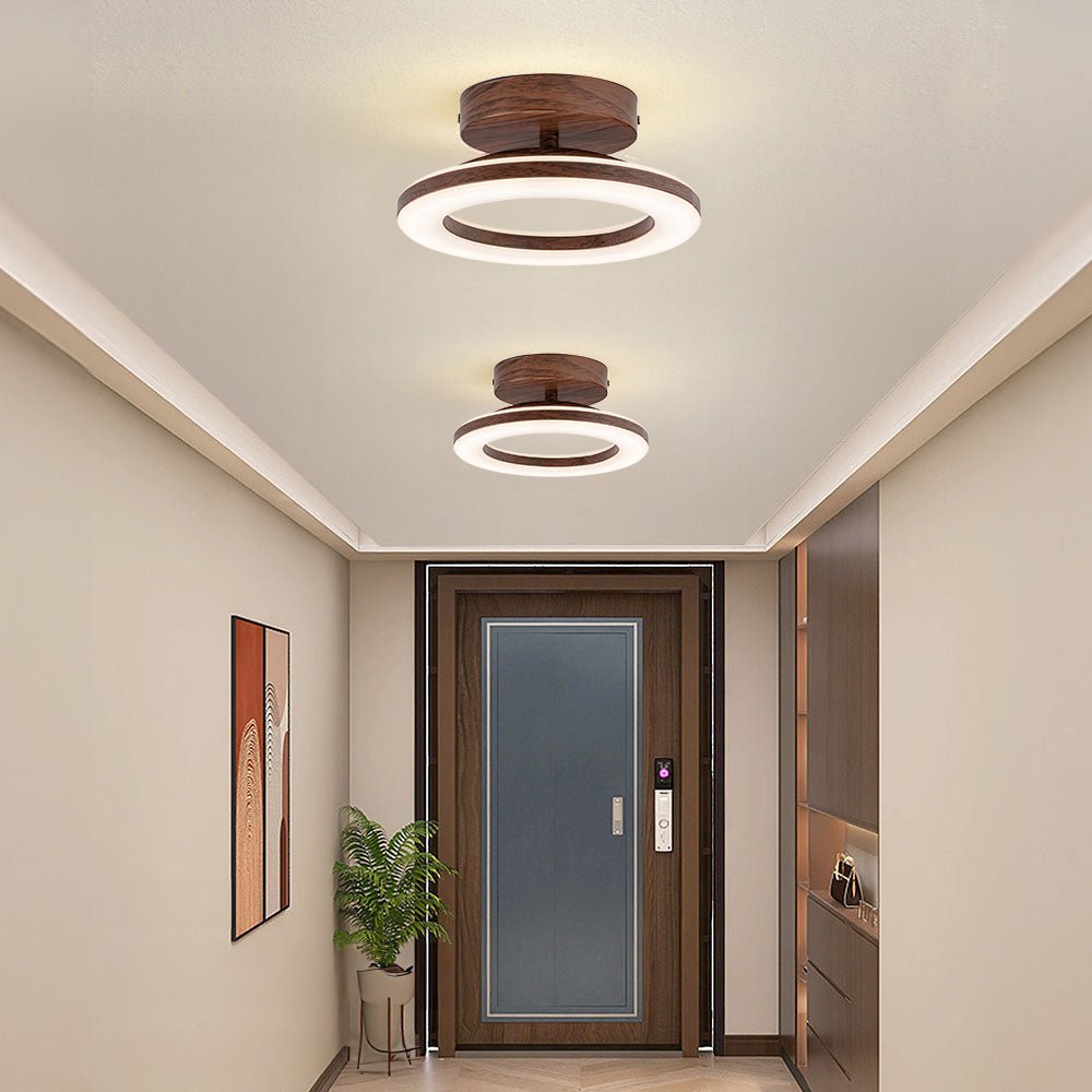 Acrylic Round LED Ceiling Light Fixture, Modern Design, 12-Inch | Temsk