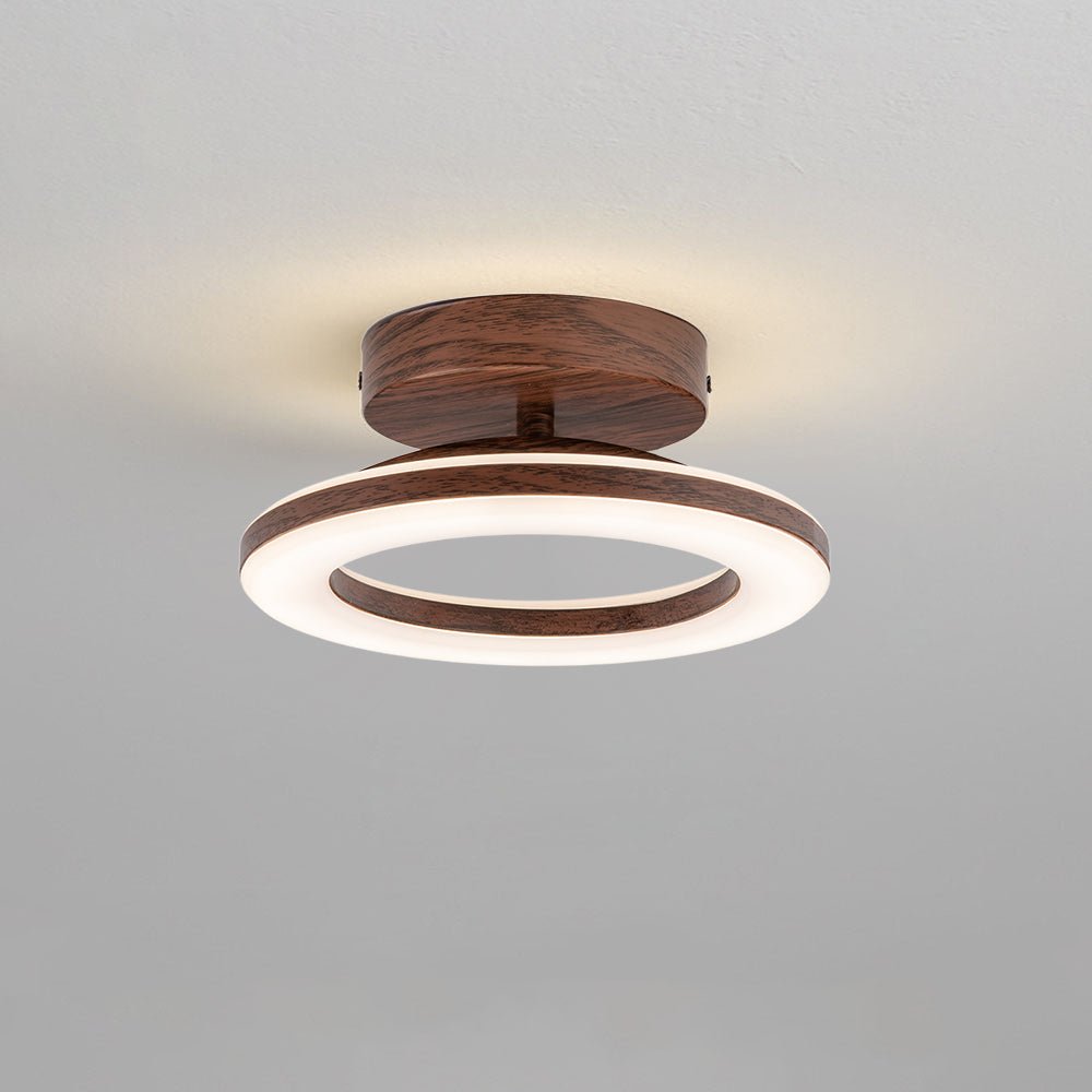 Acrylic Round LED Ceiling Light Fixture, Modern Design, 12-Inch | Temsk