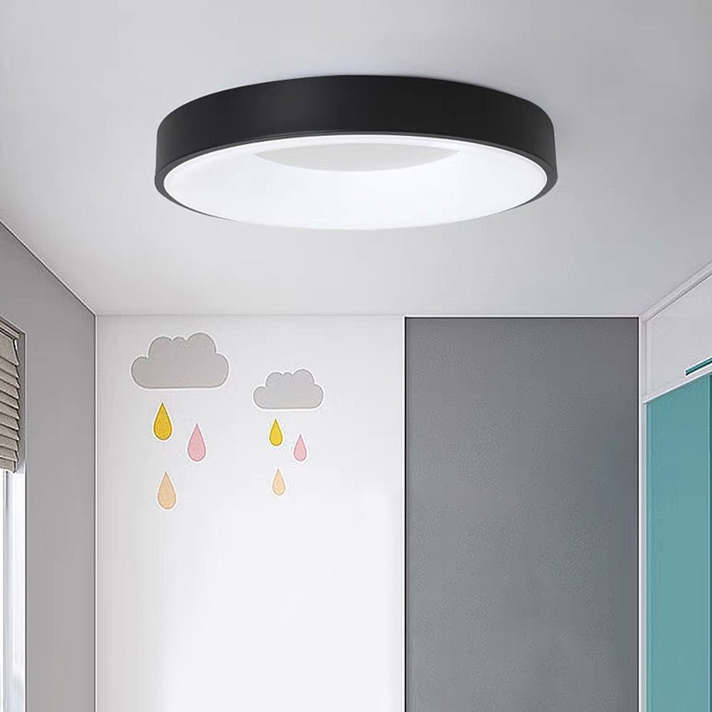 12-Inch Diameter Round Ceiling Light Flush Mount With Diffuser | Temsk