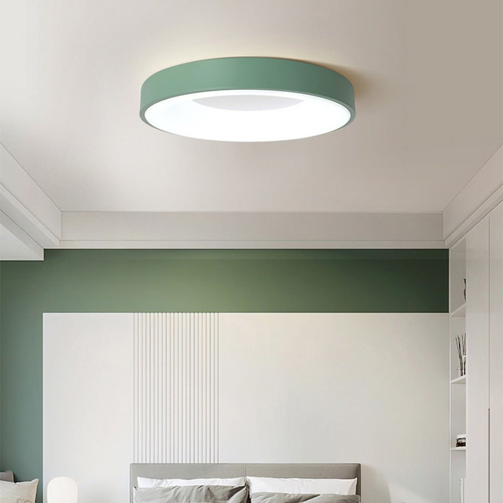 12-Inch Diameter Round Ceiling Light Flush Mount With Diffuser | Temsk