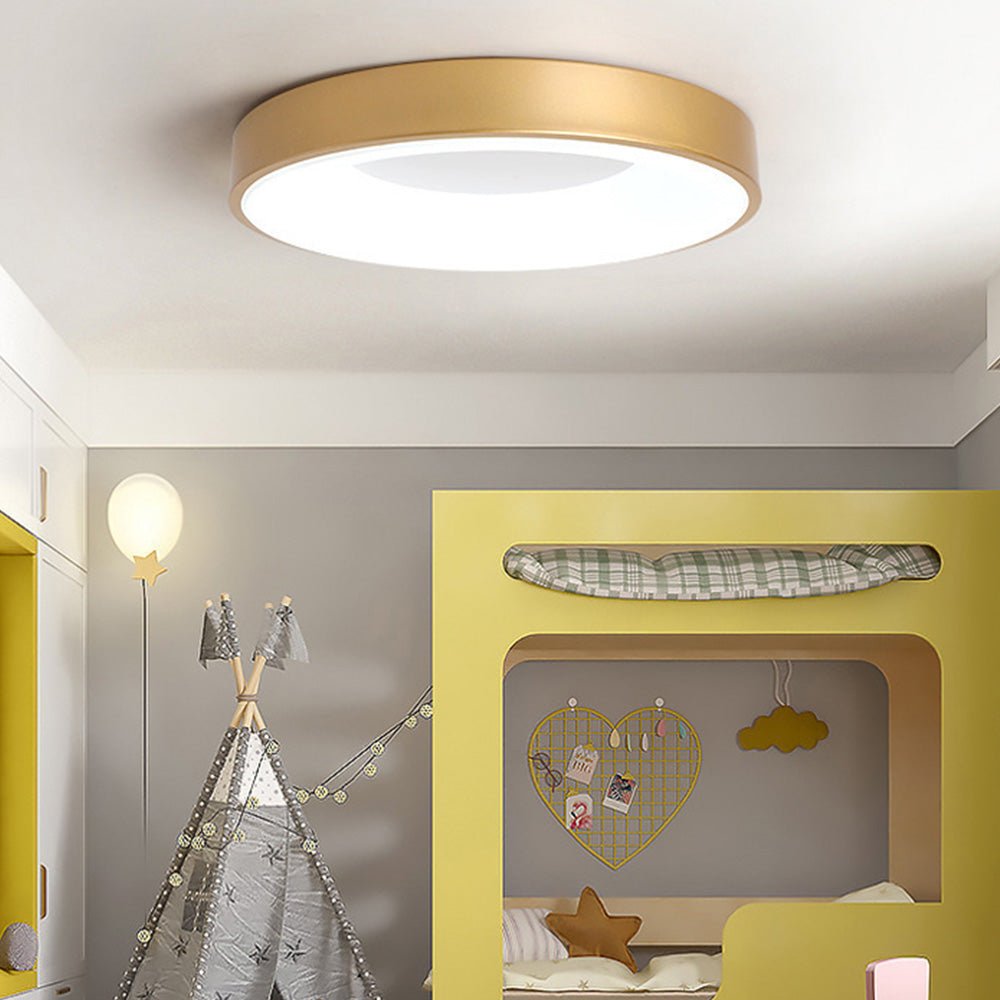 12-Inch Diameter Round Ceiling Light Flush Mount With Diffuser | Temsk