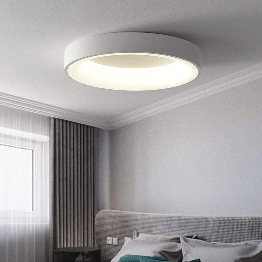 12-Inch Diameter Round Ceiling Light Flush Mount With Diffuser | Temsk