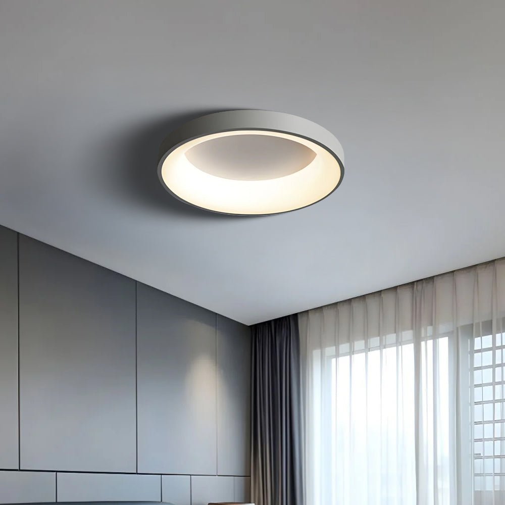 12-Inch Diameter Round Ceiling Light Flush Mount With Diffuser | Temsk