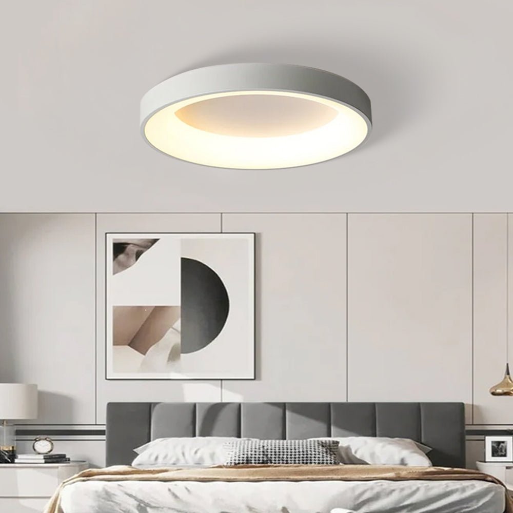 12-Inch Diameter Round Ceiling Light Flush Mount With Diffuser | Temsk