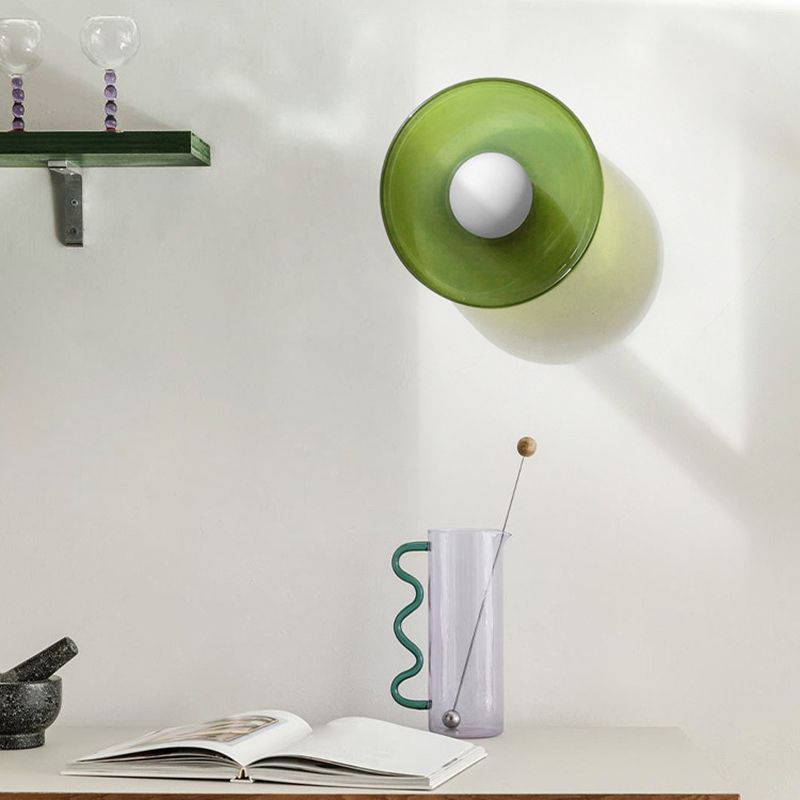 Round Flush Mount Ceiling Light With Translucent Shade 12 Inches | Temsk
