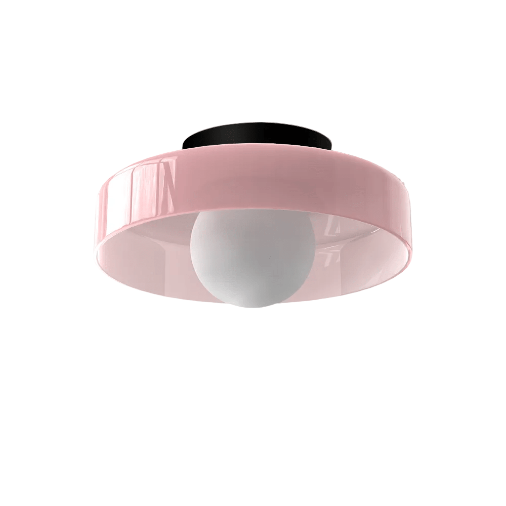 Round Flush Mount Ceiling Light With Translucent Shade 12 Inches | Temsk