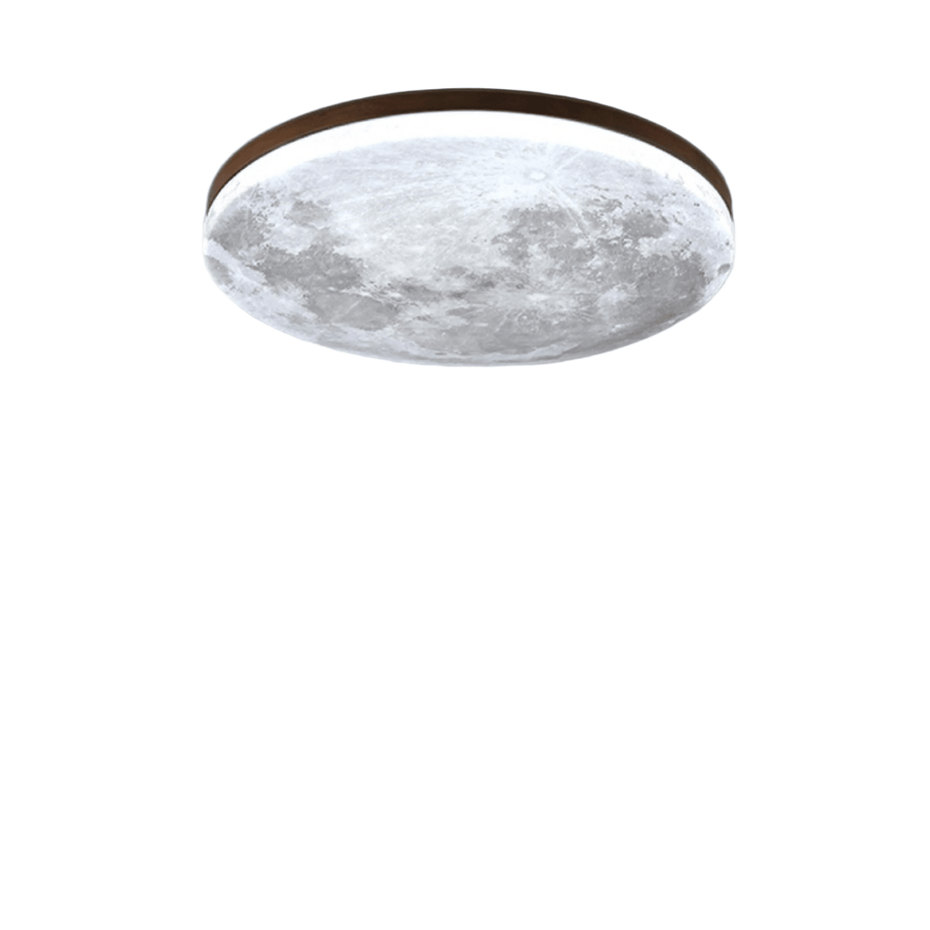 Flush Mount Round LED Ceiling Light, 12-Inch Diameter, White Finish | Temsk