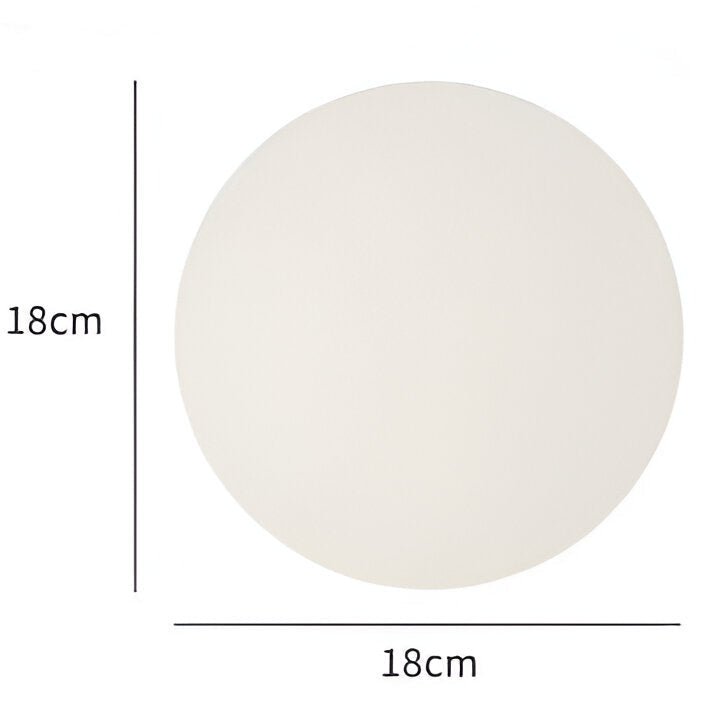 Round Glass LED Wall Sconce, Minimalist Design, 1 Light Fixture | Temsk