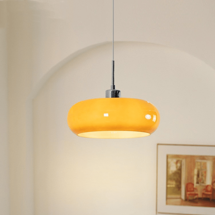 Round Glass Pendant Light Fixture in Bauhaus Style | Temsk