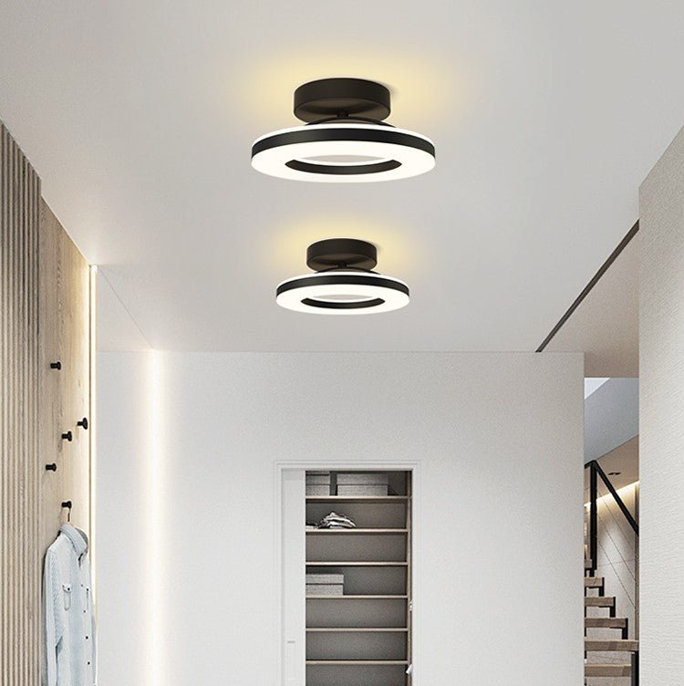 12-Inch Round LED Flush Mount Ceiling Light Fixture | Temsk
