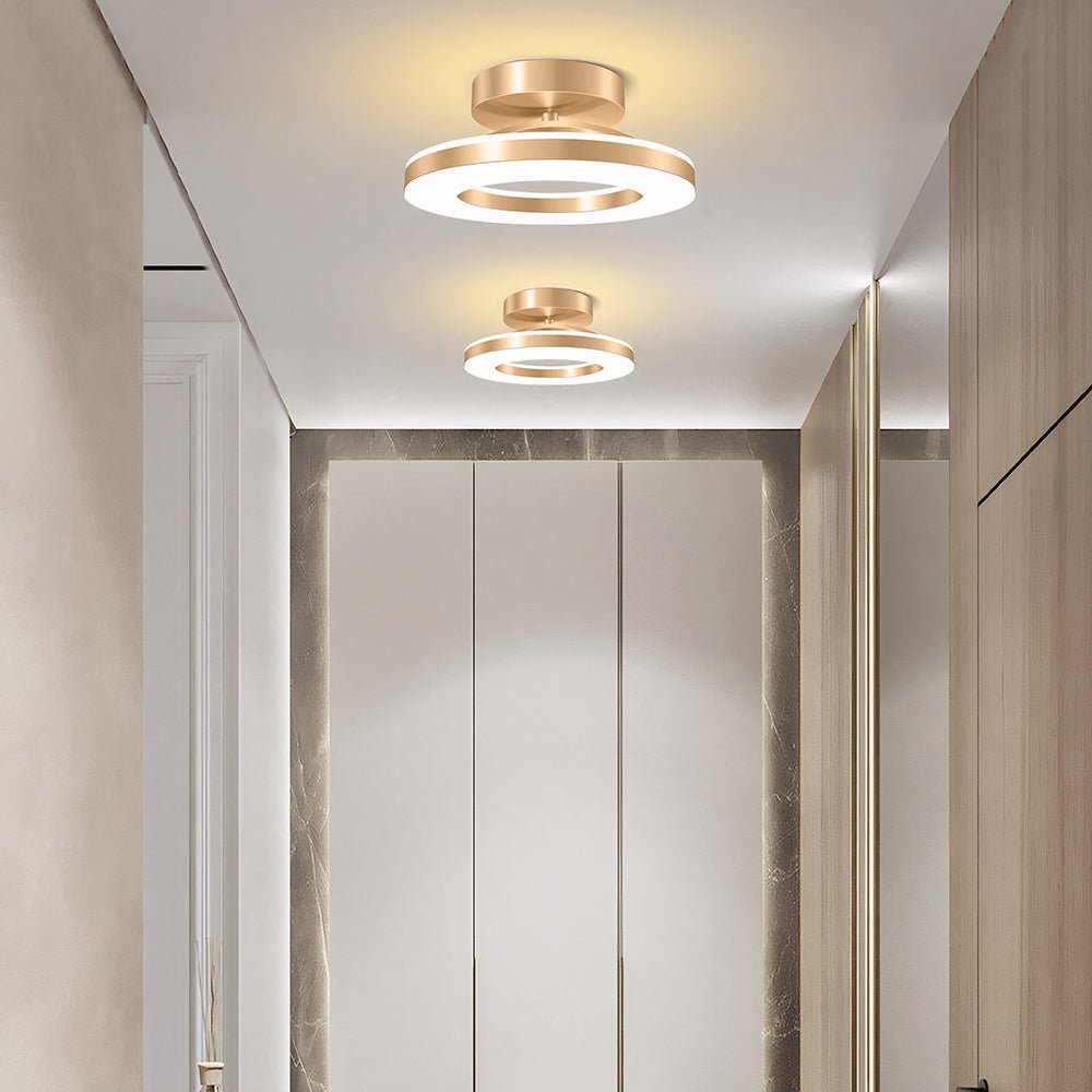 12-Inch Round LED Flush Mount Ceiling Light Fixture | Temsk