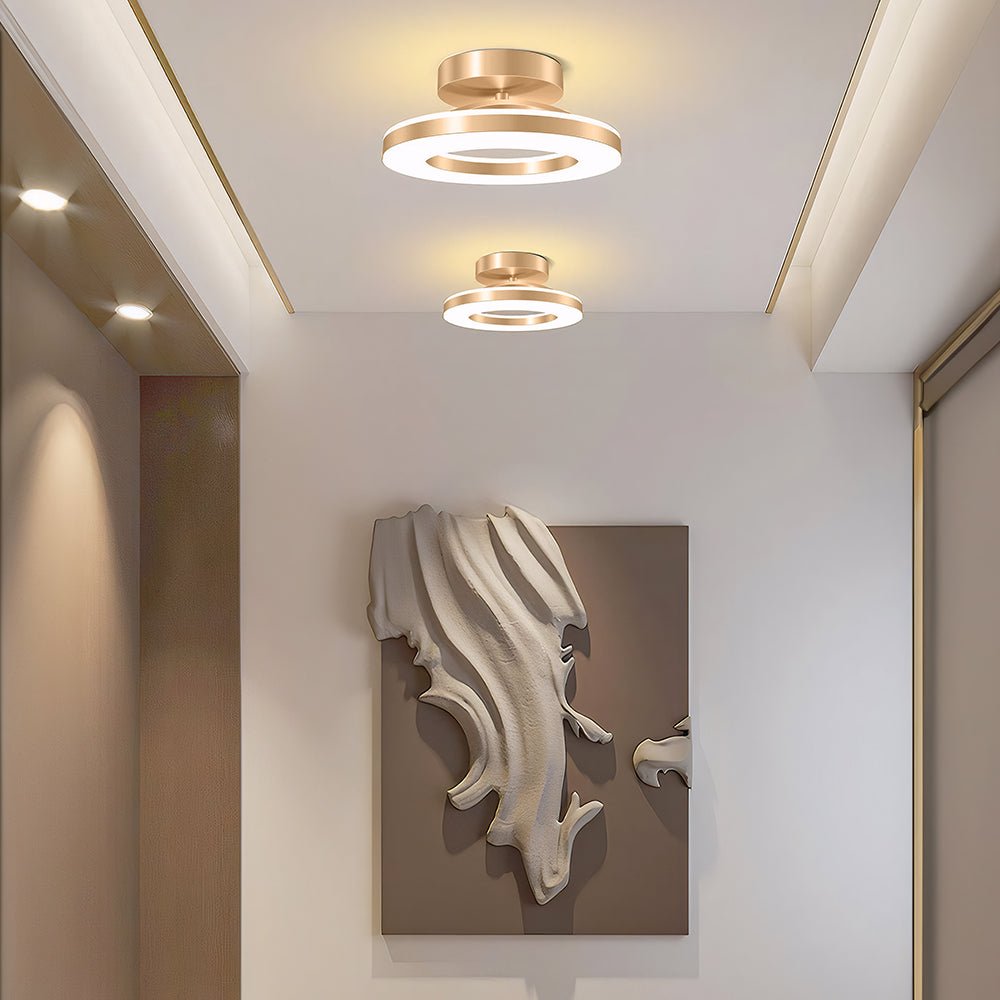 12-Inch Round LED Flush Mount Ceiling Light Fixture | Temsk