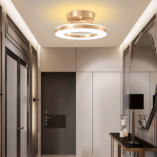 12-Inch Round LED Flush Mount Ceiling Light Fixture | Temsk