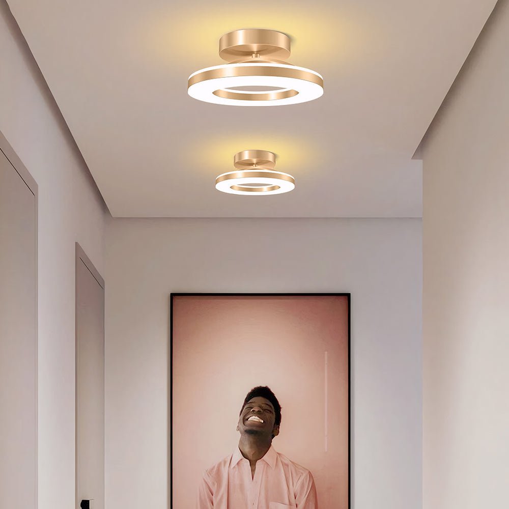 12-Inch Round LED Flush Mount Ceiling Light Fixture | Temsk