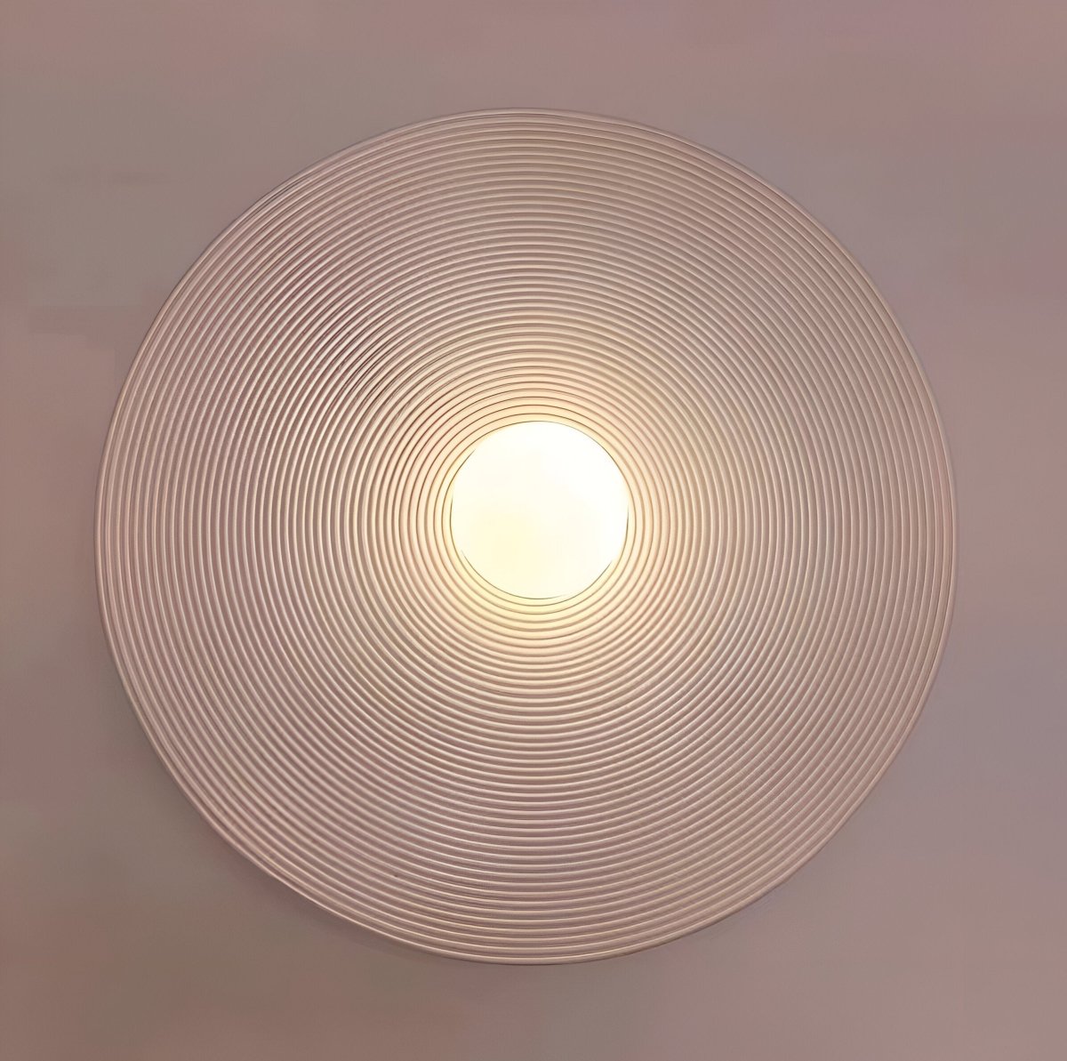 Round LED Wall Sconce, Retro Ceramic Style Resin 1 Light Fixture | Temsk