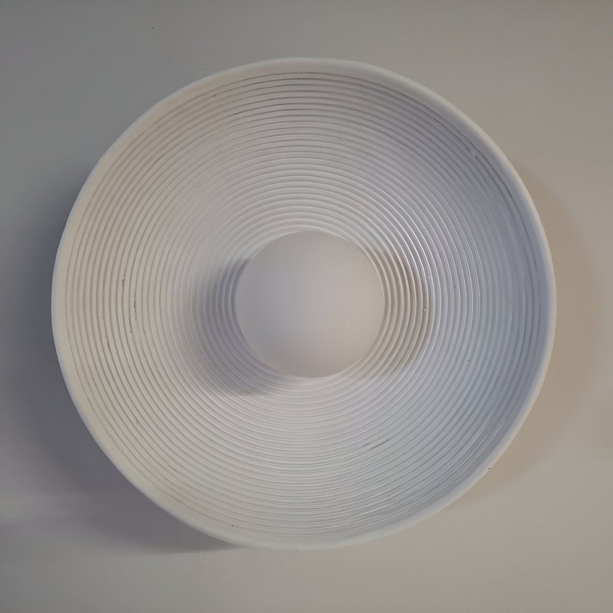 Round LED Wall Sconce, Retro Ceramic Style Resin 1 Light Fixture | Temsk